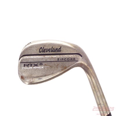 Cleveland RTX 6 ZipCore Tour Rack Raw Wedge Sand SW 56° 8 Deg Bounce Low+ True Temper Dynamic Gold Spinner Tour Issue Steel Wedge Flex Right Handed 35.0in