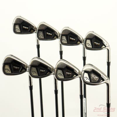 Callaway Rogue ST Max OS Iron Set 5-PW AW SW Mitsubishi Tensei AV Blue 65 Graphite Regular Right Handed +1"