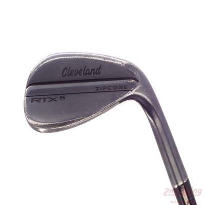 Cleveland RTX 6 ZipCore Black Satin Wedge Lob LW 58° 12 Deg Bounce Full True Temper Dynamic Gold 120 Steel Stiff Right Handed 35.25in