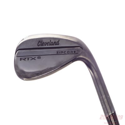 Mint Cleveland RTX 6 ZipCore Black Satin Wedge Lob LW 58° 6 Deg Bounce Low True Temper Dynamic Gold Spinner Tour Issue Steel Wedge Flex Right Handed 35.25in