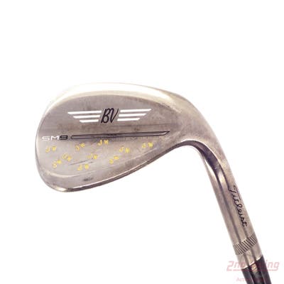 Titleist Vokey SM9 Brushed Steel Wedge Lob LW 60° 12 Deg Bounce D Grind True Temper Dynamic Gold Tour Issue S400 Steel Stiff Right Handed 35.25in