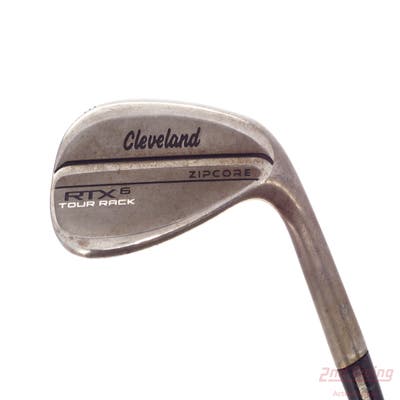 Cleveland RTX 6 ZipCore Tour Rack Raw Wedge Sand SW 56° 12 Deg Bounce Full True Temper Dynamic Gold Tour Issue S400 Steel Stiff Right Handed 36.0in