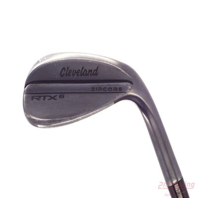 Cleveland RTX 6 ZipCore Black Satin Wedge Lob LW 60° 10 Deg Bounce Mid Aerotech SteelFiber i70cw Graphite Regular Right Handed 34.75in