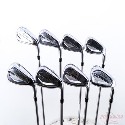 Titleist 2023 T350 Iron Set 5-PW AW GW UST Mamiya Helium Nanocore 50i IP Finish Graphite Ladies Right Handed STD