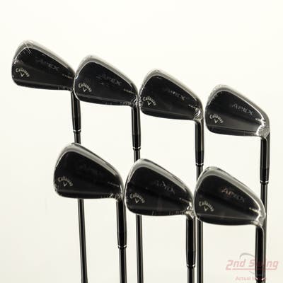 Mint Callaway Apex TiFusion Iron Set 4-PW True Temper Dynamic Gold Mid 100 S300 TI GunMetal Steel Stiff Right Handed STD
