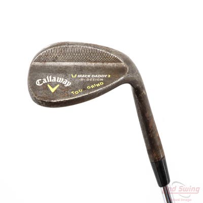 Callaway Mack Daddy 2 Tour Grind Slate Wedge Lob LW 58° 9 Deg Bounce T Grind True Temper Dynamic Gold Steel Wedge Flex Right Handed 35.25in