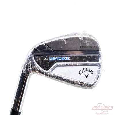 Mint Callaway Paradym Ai Smoke Single Iron 7 Iron True Temper Elevate MPH 95 Steel Stiff Left Handed 37.5in
