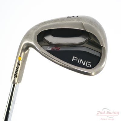 Ping G25 Wedge Sand SW Ping CFS Distance with Cushin Steel Stiff Left Handed Yellow Dot 35.25in