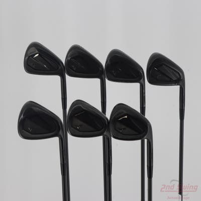 Mizuno JPX 925 Forged Black Iron Set 4-PW True Temper Dynamic Gold Mid 115 TI S400 GunMetal Steel Stiff Right Handed -1/4"
