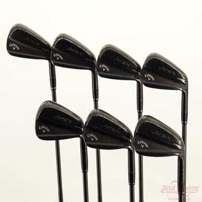 Callaway Apex TiFusion Iron Set 4-PW Dynamic Gold Mid 100 Gunmetal Steel Stiff Right Handed STD