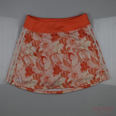 New Womens Adidas Skort Large L Orange MSRP $80