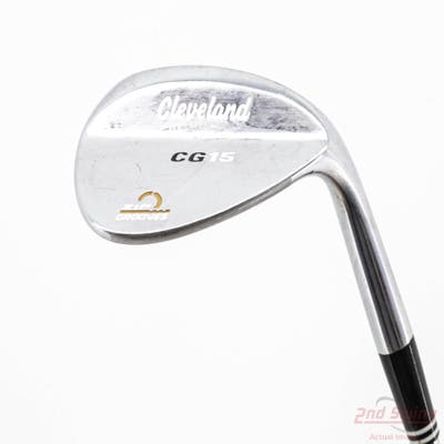 Cleveland CG15 Satin Chrome Wedge Sand SW 56° 14 Deg Bounce Cleveland Traction Wedge Steel Wedge Flex Right Handed 36.0in
