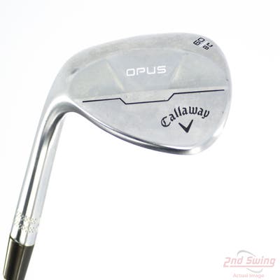 Mint Callaway Opus Brushed Chrome Wedge Lob LW 60° 8 Deg Bounce C Grind True Temper Dynamic Gold Mid 115 Wedge Steel Wedge Flex Left Handed 35.0in