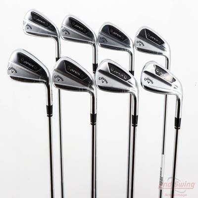 Mint Callaway Apex Ai200 Iron Set 4-PW GW Dynamic Gold Mid 100 Steel Stiff Right Handed STD