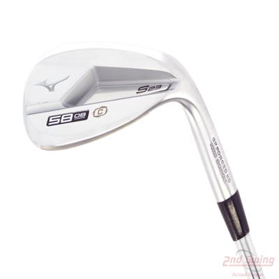Mint Mizuno S23 Satin Chrome Wedge Lob LW 58° 8 Deg Bounce C Grind FST KBS Hi-Rev 2.0 115 Steel Wedge Flex Right Handed 35.25in