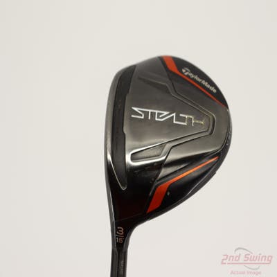 TaylorMade Stealth Fairway Wood 3 Wood 3W 15° Project X HZRDUS Black Gen4 60 Graphite X-Stiff Left Handed 43.25in