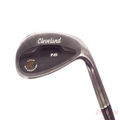Cleveland CG16 Black Zip Groove Wedge Lob LW 58° 12 Deg Bounce Cleveland Traction Wedge Steel Wedge Flex Right Handed 35.5in