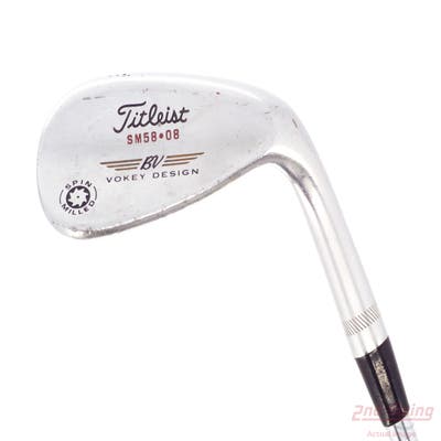 Titleist Vokey Spin Milled Wedge Lob LW 58° 8 Deg Bounce True Temper Dynamic Gold Steel Wedge Flex Right Handed 35.0in