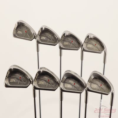 Ping ISI K Iron Set 4-PW SW Ping JZ Steel Stiff Right Handed Red dot +1/4"