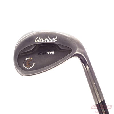 Cleveland CG16 Black Zip Groove Wedge Lob LW 58° 12 Deg Bounce Stock Steel Shaft Steel Wedge Flex Right Handed 35.75in