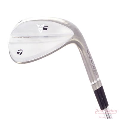 TaylorMade Milled Grind 5 Satin Chrome Wedge Lob LW 58° 9 Deg Bounce SC True Temper Dynamic Gold Tour Issue 115 Steel Wedge Flex Right Handed 34.75in