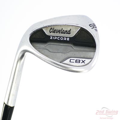 Cleveland CBX Zipcore Wedge Lob LW 58° 10 Deg Bounce True Temper Dynamic Gold Spinner Tour Issue 115 Steel Wedge Flex Left Handed 36.5in