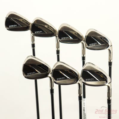 Mint TaylorMade Stealth Iron Set 5-PW AW TM Fujikura Ventus Red 6 Graphite Regular Right Handed +1/4"
