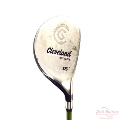 Cleveland Launcher Steel Offset Fairway Wood 3 Wood 3W 15° Aldila NV Green 65 Graphite Regular Right Handed 43.5in