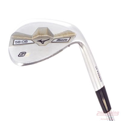 Mizuno S5 White Satin Wedge Lob LW 58° 8 Deg Bounce True Temper XP 115 S300 Steel Stiff Right Handed 35.25in