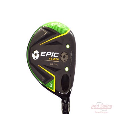 Callaway EPIC Flash Sub Zero Fairway Wood 3 Wood 3W 15° Mitsubishi Tensei AV Blue 75 Graphite Stiff Right Handed 42.25in