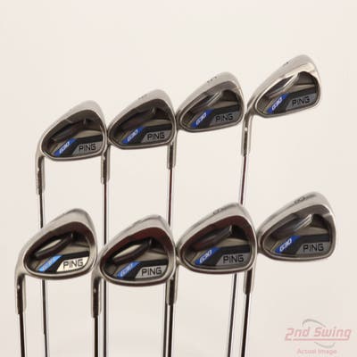Ping G30 Iron Set 4-PW AW KBS Tour 130 Steel X-Stiff Left Handed White Dot +1"