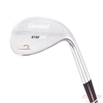 Cleveland CG15 Satin Chrome Wedge Sand SW 56° 14 Deg Bounce Cleveland Traction Wedge Steel Wedge Flex Right Handed 36.0in