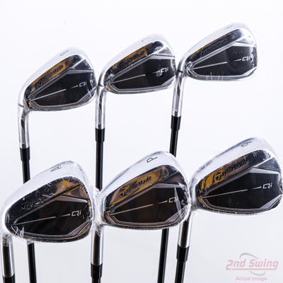 Mint TaylorMade Qi Iron Set 6-PW AW Fujikura Ventus TR Blue 6 Graphite Regular Left Handed +1/4"