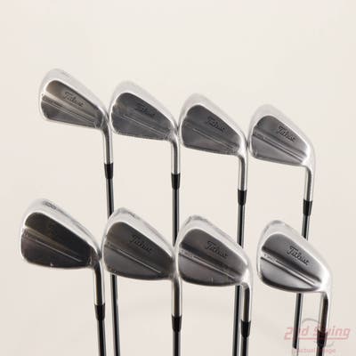 Mint Titleist 2025 T350 Iron Set 4-PW AW Mitsubishi MMT AMC Red Graphite Regular Right Handed STD