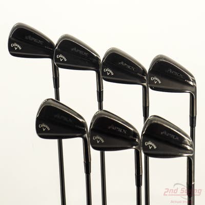 Callaway Apex TiFusion Iron Set 4-PW UST Recoil 780 ES SMACWRAP BLK Graphite Stiff Right Handed STD
