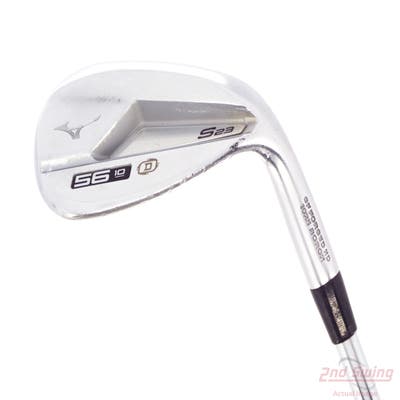 Mizuno S23 Satin Chrome Wedge Sand SW 56° 10 Deg Bounce D Grind Stock Steel Shaft Steel Stiff Right Handed 35.5in