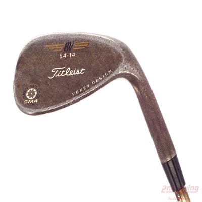 Titleist Vokey Spin Milled SM4 Oil Can Wedge Sand SW 54° 14 Deg Bounce Nippon Pro Modus 3 115 Wedge Steel Wedge Flex Right Handed 36.0in