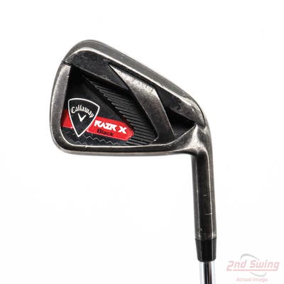 Callaway Razr X Black Single Iron 6 Iron Callaway Stock Steel Steel Uniflex Right Handed 40.0in