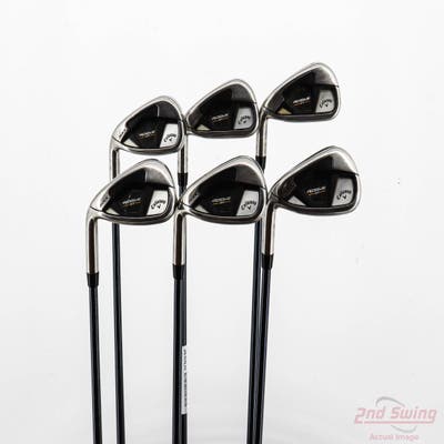 Callaway Rogue ST Max Iron Set 6-PW AW UST Mamiya Recoil 65 Dart Graphite Senior Left Handed +1/4"