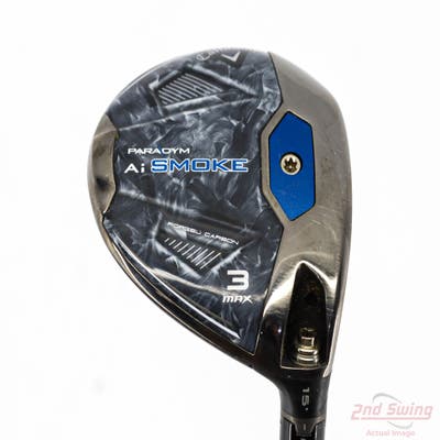 Callaway Paradym Ai Smoke Max Fairway Wood 3 Wood 3W 15° Fujikura Ventus Blue Velocore 6 Graphite Regular Right Handed 43.0in