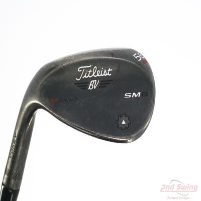 Titleist Vokey SM6 Jet Black Wedge Sand SW 56° 8 Deg Bounce M Grind SM6 BV Steel Wedge Flex Left Handed 35.0in