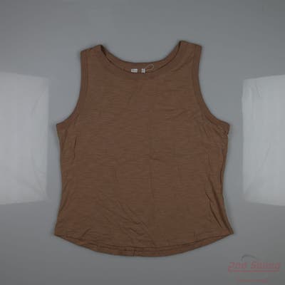 New Womens Travis Mathew Sleeveless Medium M Brown MSRP $90