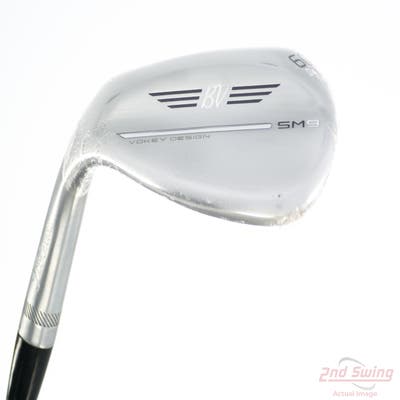 Mint Titleist Vokey SM9 Tour Chrome Wedge Lob LW 60° 4 Deg Bounce L Grind FST KBS Tour FLT Steel Regular Left Handed 35.0in