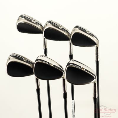 Cleveland HALO XL Full-Face Iron Set 6-PW GW UST Mamiya Helium Nanocore 60i IP Finish Graphite Regular Right Handed -1/4"