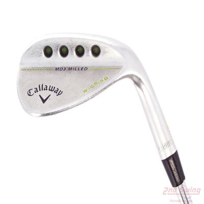 Callaway MD3 Milled Chrome W-Grind Wedge Sand SW 56° 12 Deg Bounce W Grind Stock Steel Shaft Steel Wedge Flex Right Handed 35.25in
