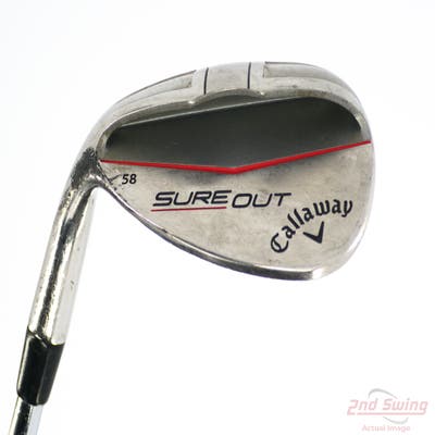 Callaway Sure Out Wedge Lob LW 58° FST KBS Tour 90 Steel Wedge Flex Left Handed 35.25in