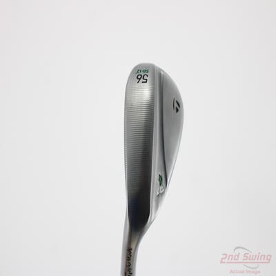 TaylorMade Milled Grind 4 Chrome Wedge Sand SW 56° 12 Deg Bounce SB True Temper Dynamic Gold Tour Issue 115 Steel Wedge Flex Left Handed 34.5in
