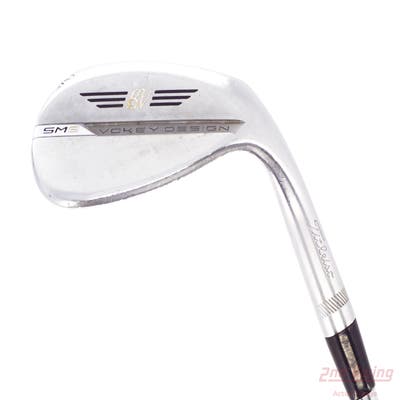 Titleist Vokey SM8 Tour Chrome Wedge Lob LW 62° 8 Deg Bounce M Grind Stock Steel Shaft Steel Wedge Flex Right Handed 35.0in