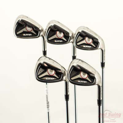 TaylorMade Burner Superlaunch Rescue Iron Set 7-PW GW TM Superfast 85 Steel Regular Right Handed +1/2"