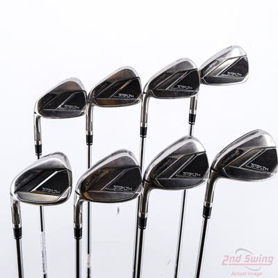 TaylorMade Stealth Iron Set 4-PW AW FST KBS MAX 85 MT Steel Stiff Left Handed +1/4"